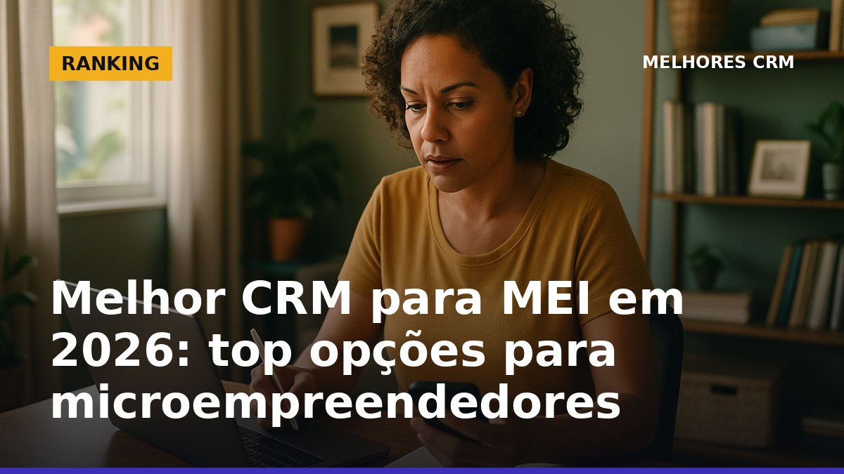 Microempreendedor brasileiro usando CRM para organizar contatos em 2026