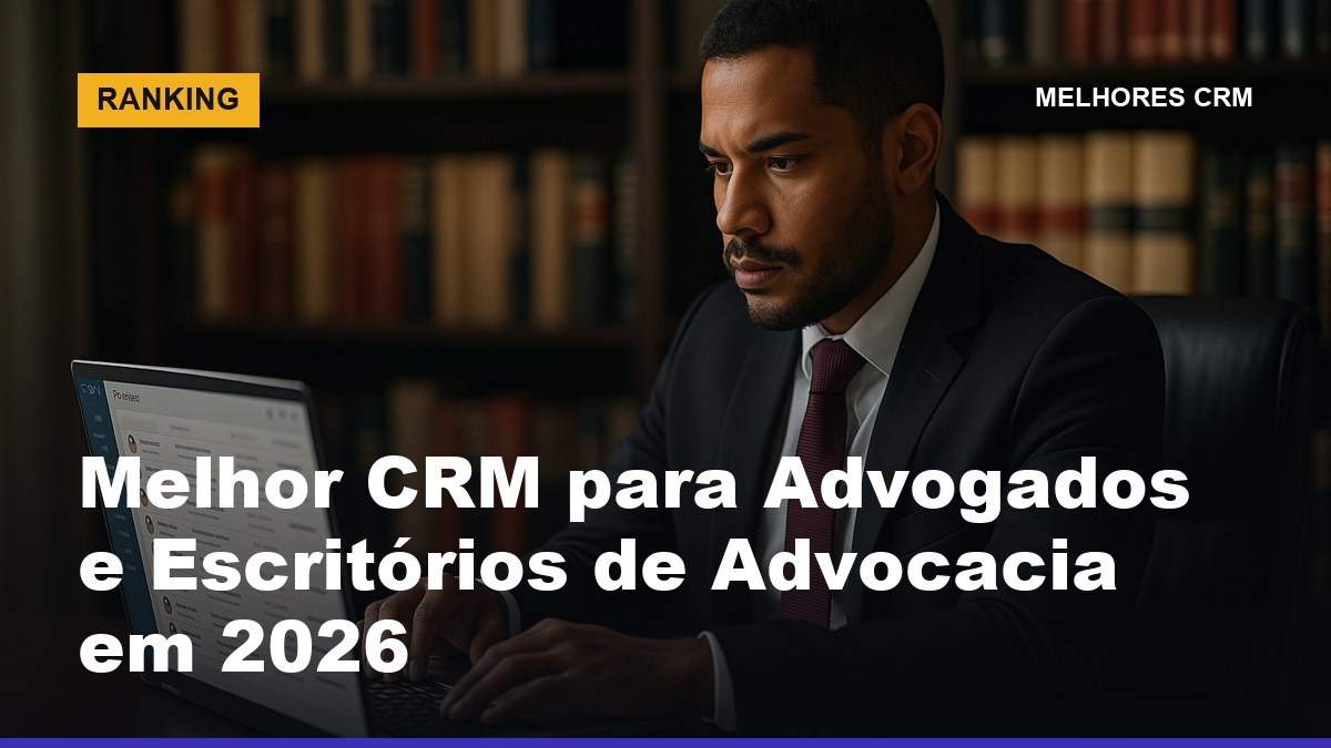 Advogado brasileiro gerenciando captação de clientes com CRM no escritório de advocacia — melhor CRM para advogados