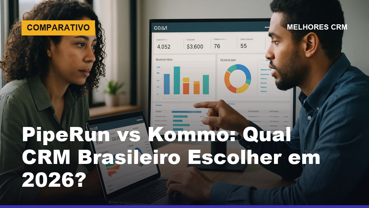 Time de vendas comparando os CRMs PipeRun e Kommo em reunião no escritório
